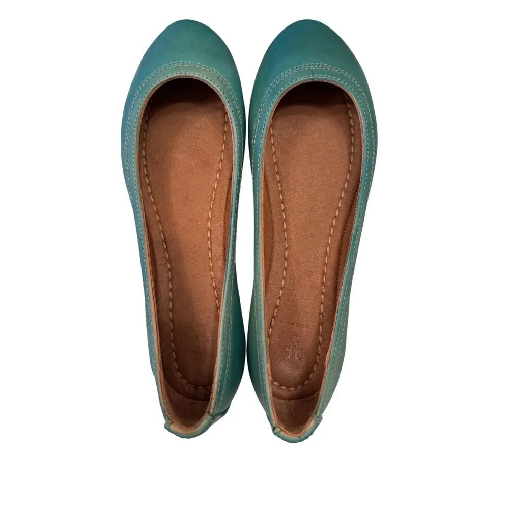 Frye Carson Ballet Flat Size 6 M Turquoise NWB Slip On Flats